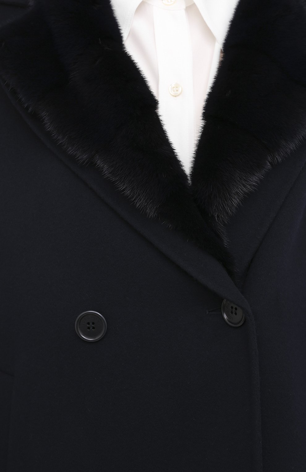 Кашемировое пальто с мехом норки LORO PIANA, арт. FAL2213, фото 5