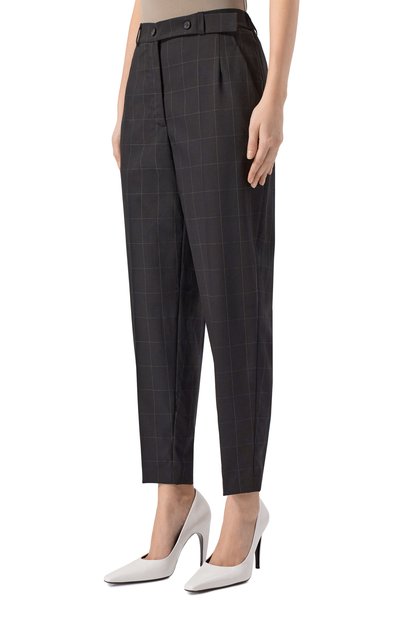 Шерстяные брюки NOBLE&BRULEE черного цвета по цене 53000 руб., арт. NB114/281022/9, фото 3 Шерстяные брюки NOBLE&BRULEE, арт. NB114/281022/9, фото 3