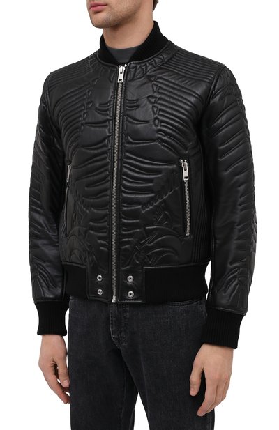 Кожаный бомбер DIESEL, арт. A01956/0BDAD, фото 3