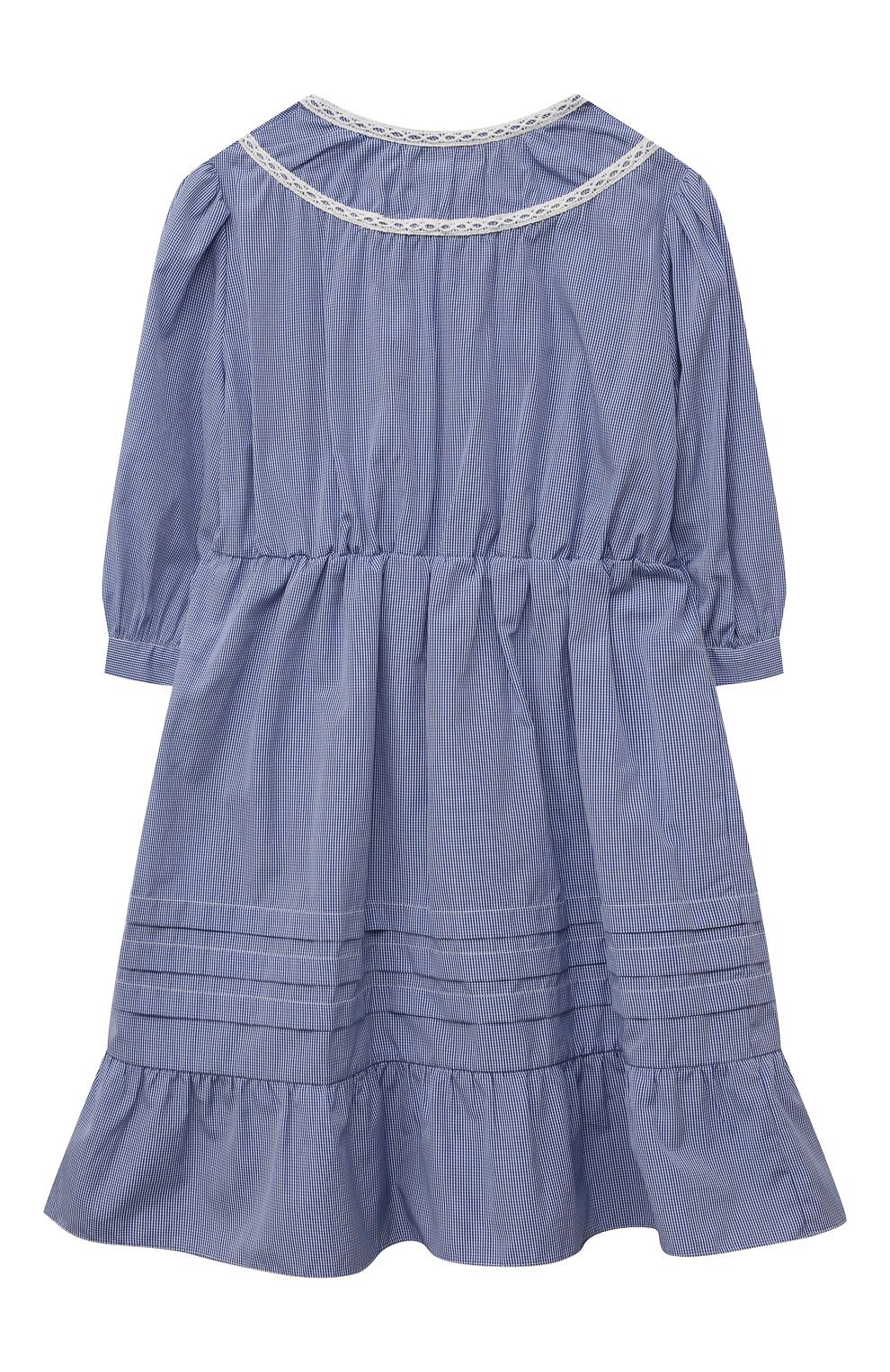 Хлопковое платье GUCCI синего цвета по цене 74750 руб., арт. 622184 ZABNG, фото 2 Хлопковое платье GUCCI, арт. 622184 ZABNG, фото 2