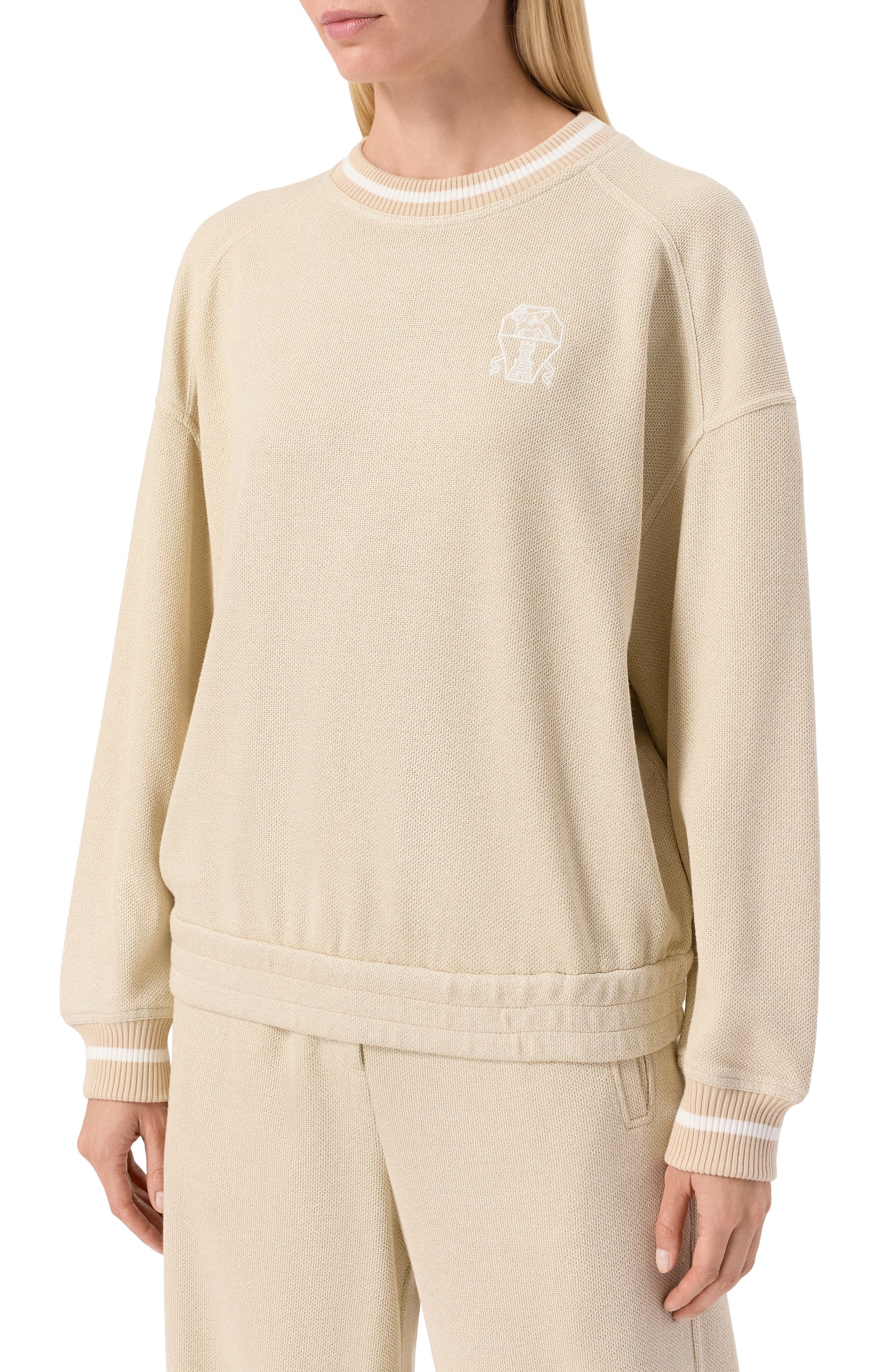 Свитшот из вискозы и хлопка BRUNELLO CUCINELLI, арт. MP930SN900, фото 3