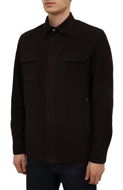 Замшевая куртка с меховой подкладкой ANDREA CAMPAGNA, арт. 00900H5MA8900, фото 3