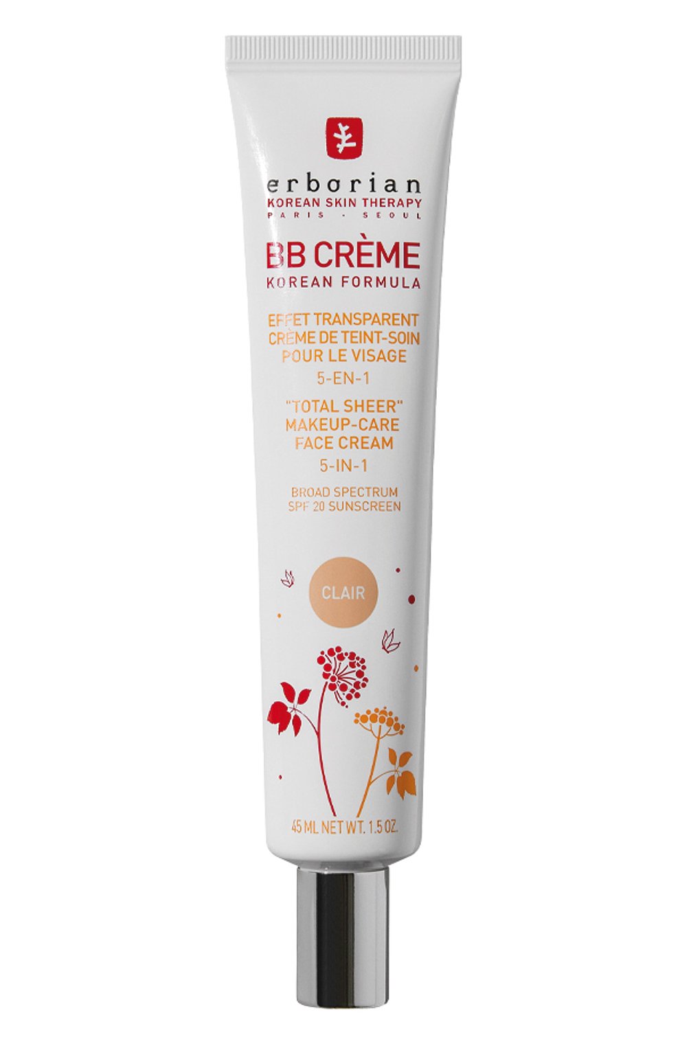 Bb крем с женьшенем, оттенок светлый (45ml) ERBORIAN, арт. 780383, фото 1