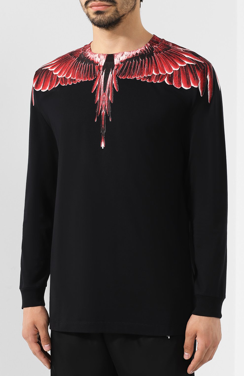 Хлопковый лонгслив MARCELO BURLON, арт. CMAB007E19001003, фото 3