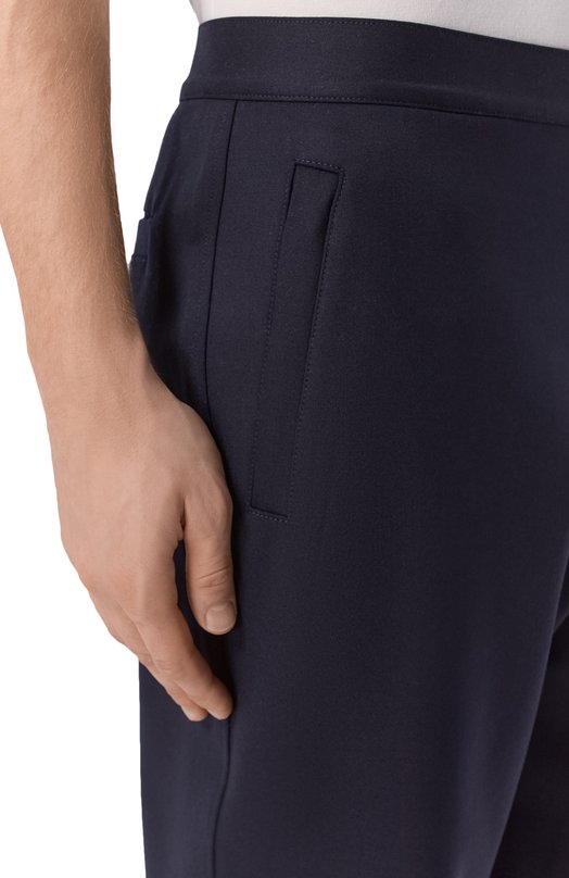 Шерстяные брюки Loro Piana FAP0598 Синий  FAP0598 Фото 5