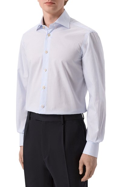 Хлопковая сорочка KITON, арт. UCCH0948503, фото 3