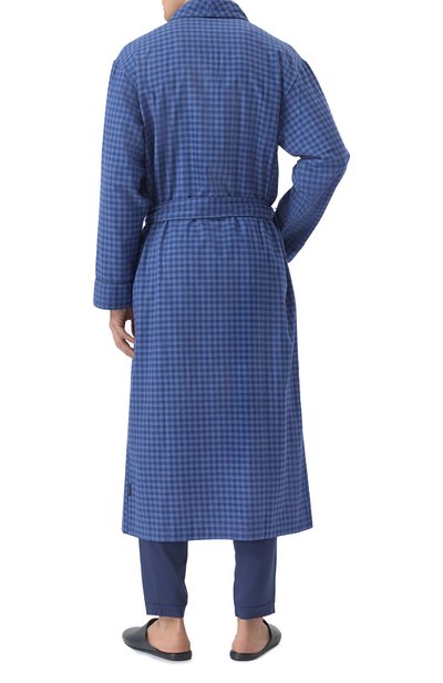 Халат из хлопка и шерсти ZIMMERLI, арт. 4600-75143, фото 4