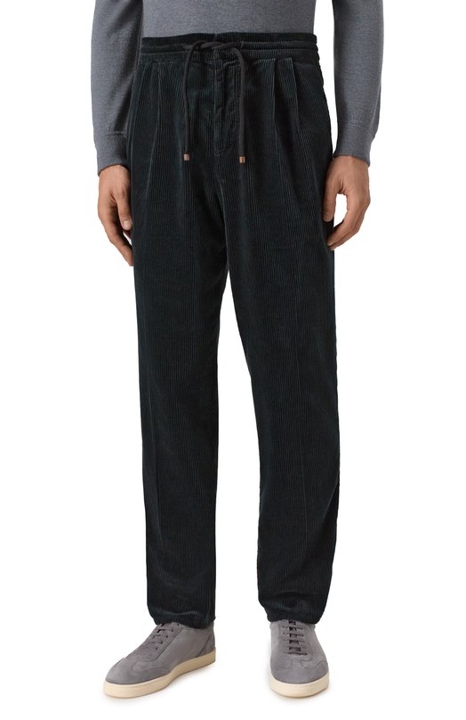 Вельветовые брюки Brunello Cucinelli M280UE1710 Чёрный  M280UE1710 Фото 3