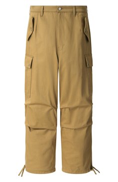 Мужские хлопковые брюки-карго RHUDE бежевого цвета, арт. RHFW24PA08012 | Фото 1 (Длина (брюки, джинсы): Стандартные; Драгоценные камни: Проставлено; Материал сплава: Проставлено; Стили: Гранж; Случай: Повседневный; Силуэт М (брюки): Карго; Материал внешний: Хлопок)