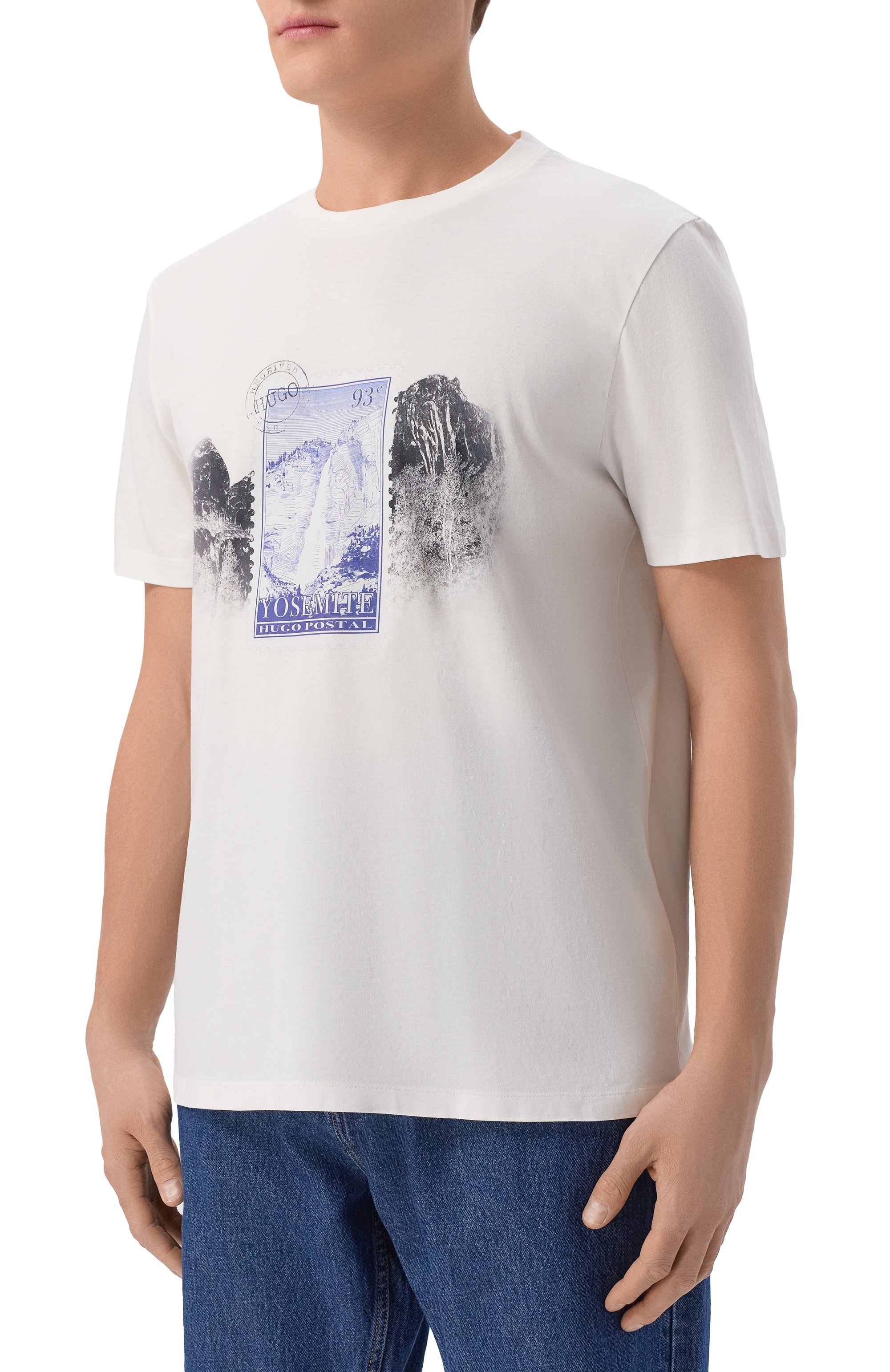 Хлопковая футболка HUGO, арт. 50553713, фото 3