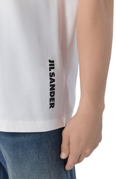 Хлопковая футболка JIL SANDER, арт. J22GC0277/J20347, фото 5