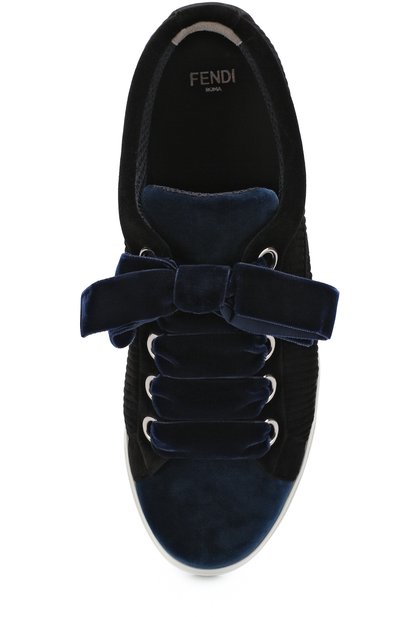 Текстильные кеды stripy с логотипом бренда на шнуровке FENDI, арт. 8E6664 A0UQ, фото 5