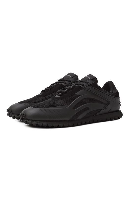 Текстильные кроссовки Emporio Armani X4X699/XR359 Чёрный X4X699/XR359
