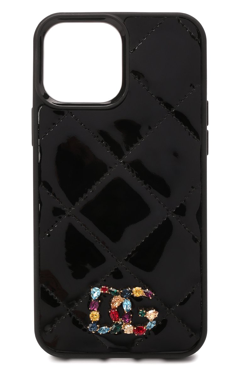 Кожаный чехол для iphone 13 pro DOLCE & GABBANA черного цвета, арт. BI3136/AY065 | Фото 1 (Материал: Натуральная кожа; Женское Кросс-КТ: Кожа iPhone; Региональные ограничения белый список (Axapta Mercury): Не проставлено; Нос: Не проставлено)