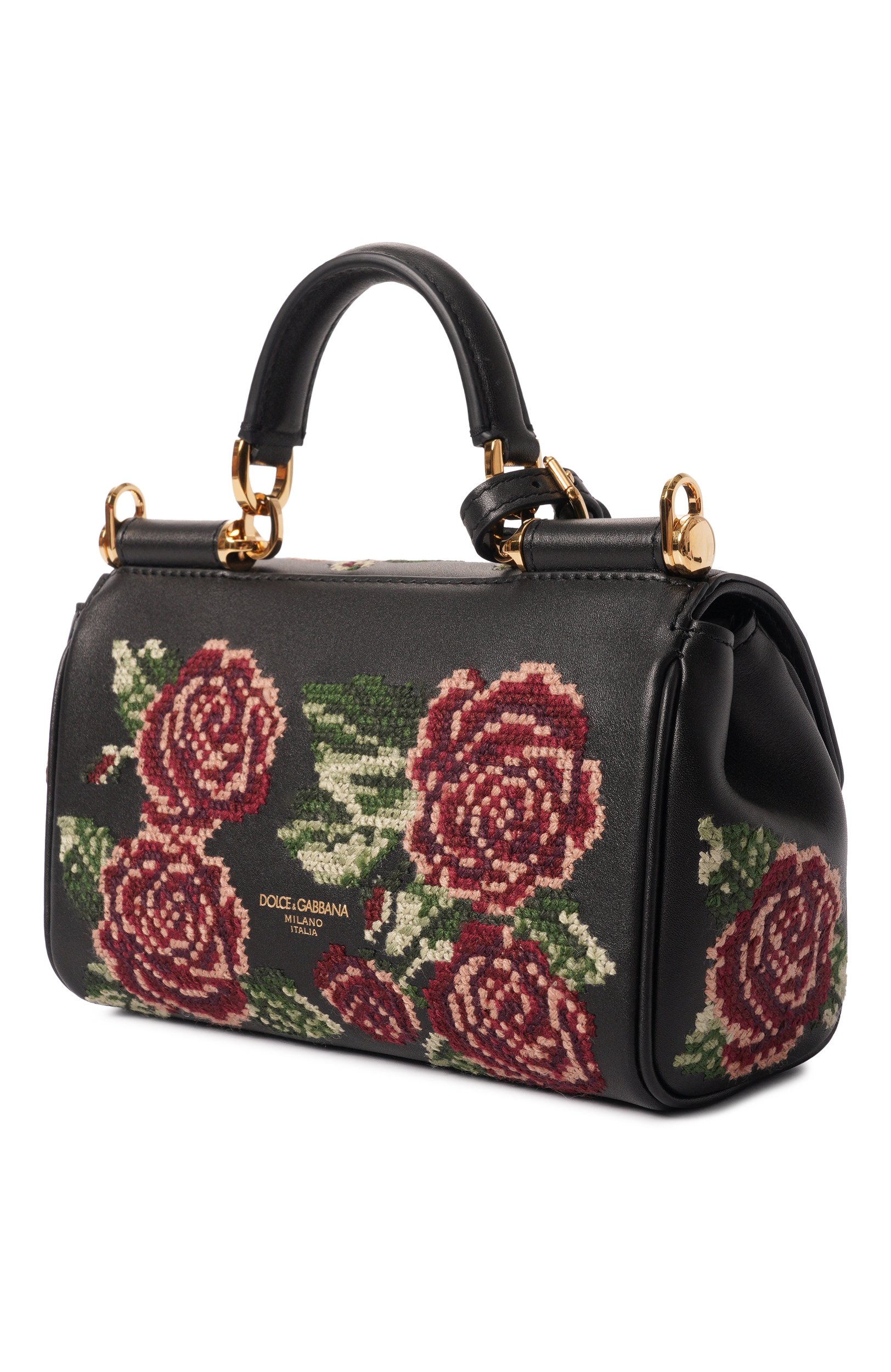 Сумка my sicily mini DOLCE & GABBANA черного цвета по цене 478000 руб., арт. BB7864/B3T63, фото 4 Сумка my sicily mini DOLCE & GABBANA, арт. BB7864/B3T63, фото 4