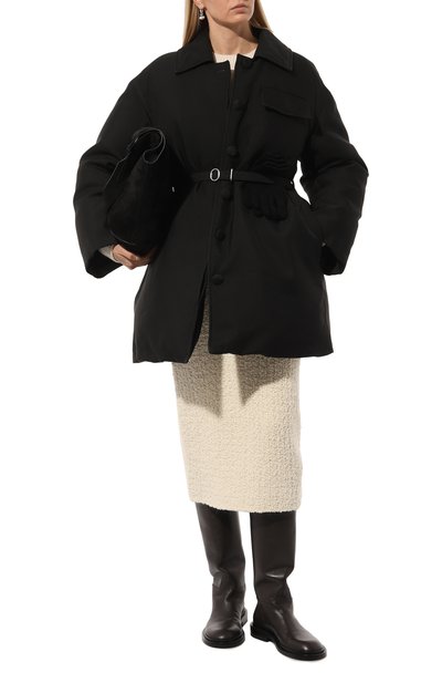 Шерстяная юбка MONCLER кремового цвета по цене 77000 руб., арт. 9H000-05-M4806, фото 2 Шерстяная юбка MONCLER, арт. 9H000-05-M4806, фото 2