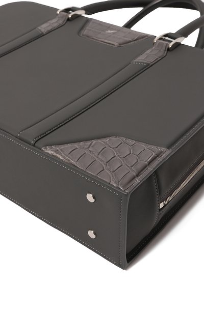 Сумка для ноутбука с отделкой из кожи крокодила joyce LERME, арт. Joyce croc, фото 3