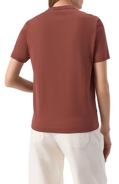 Хлопковая футболка BRUNELLO CUCINELLI, арт. M0T81BI100, фото 4