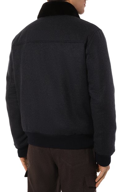 Бомбер с воротником из нутрии MVST, арт. 53454, фото 4