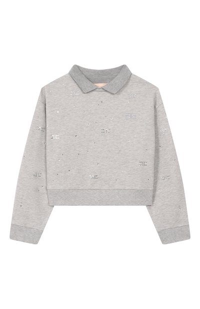 Хлопковый свитшот ELISABETTA FRANCHI LA MIA BAMBINA, арт. EFFE1660/FF002_001