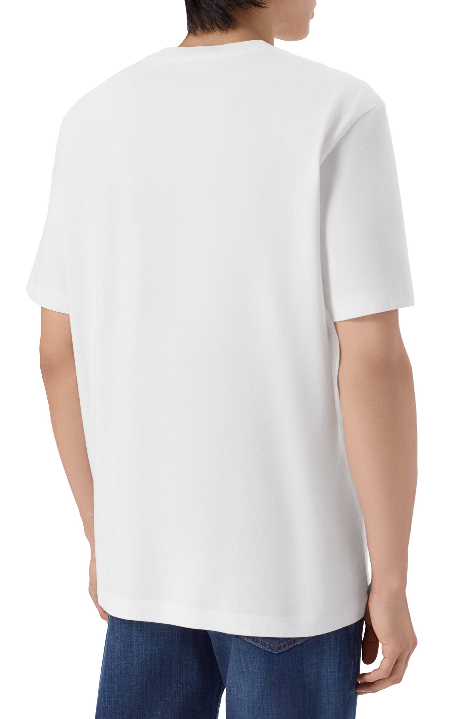 Хлопковая футболка DSQUARED2 белого цвета по цене 35100 руб., арт. S74GD1594/D20136, фото 4 Хлопковая футболка DSQUARED2, арт. S74GD1594/D20136, фото 4