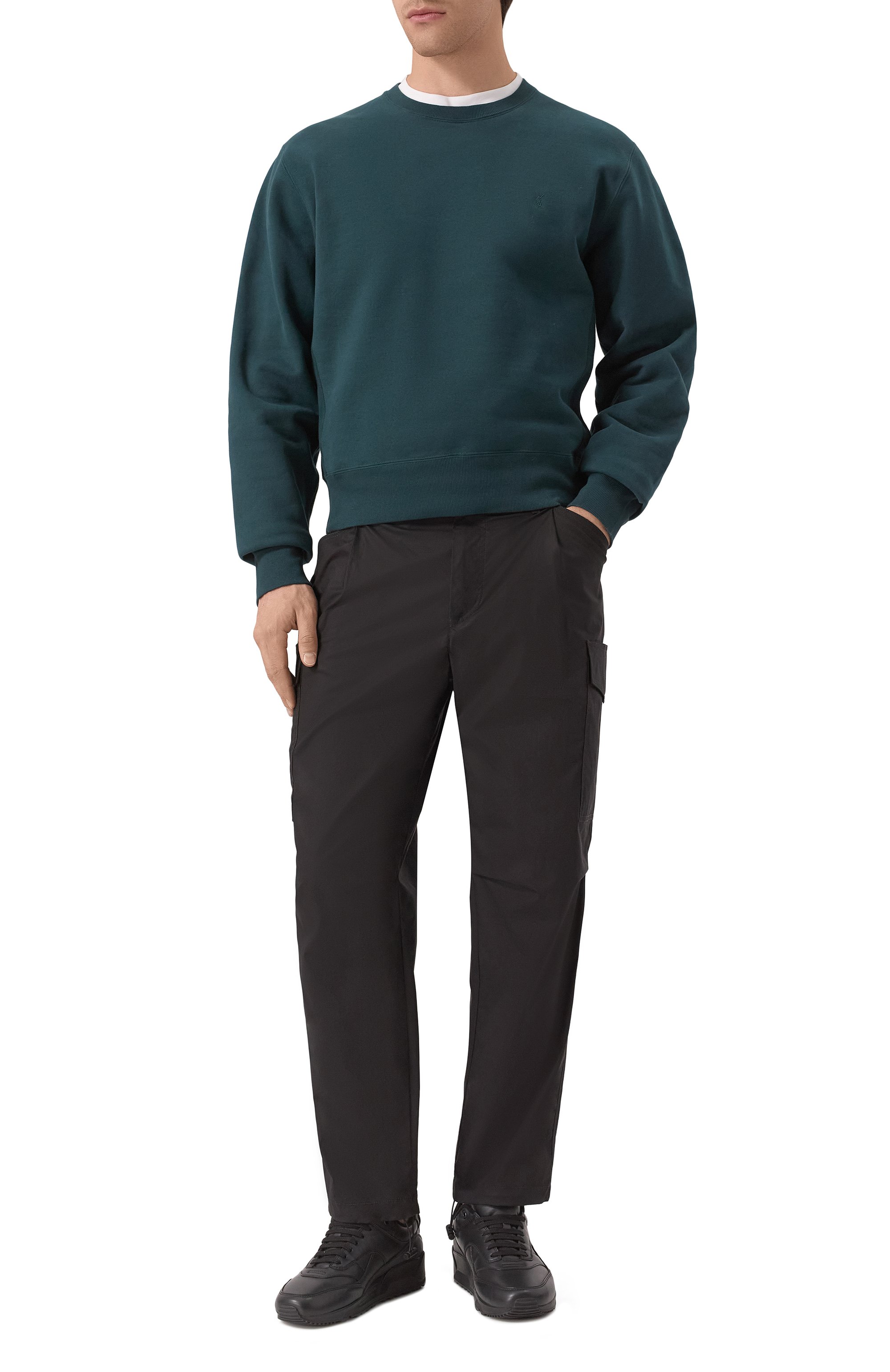 Хлопковый свитшот SAINT LAURENT, арт. 820127/Y36SW, фото 2