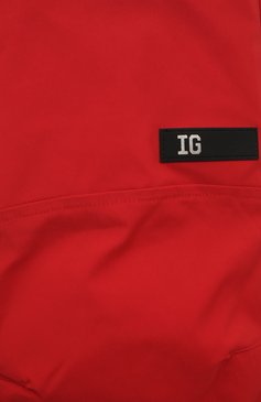 Детские пуховые брюки IL GUFO красного цвета, арт. A24PL428N0088/10A-14A | Фото 3 (Материал внешний: Синтетический материал; Нос: Не проставлено; Материал сплава: Проставлено; Материал утеплителя: Пух и перо; Материал подклада: Синтетический материал; Кросс-КТ: Утепленные; Ростовка одежда: 12 лет | 152 см, 13 - 15 лет | 158 см, 9 лет | 134 см)
