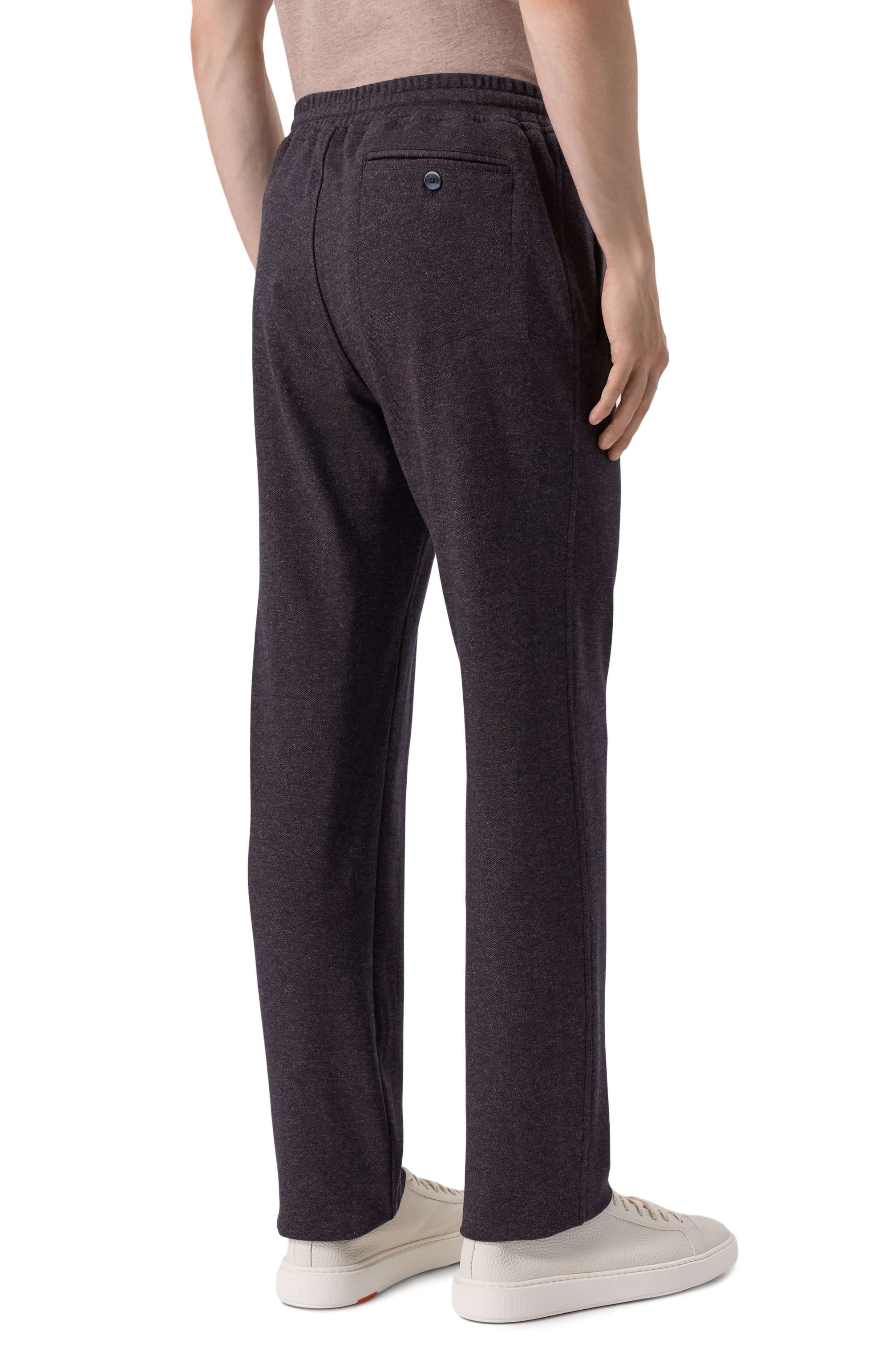 Брюки из шерсти и хлопка CAPOBIANCO темно-синего цвета по цене 58300 руб., арт. 19M701.PU00./56, фото 4 Брюки из шерсти и хлопка CAPOBIANCO, арт. 19M701.PU00./56, фото 4