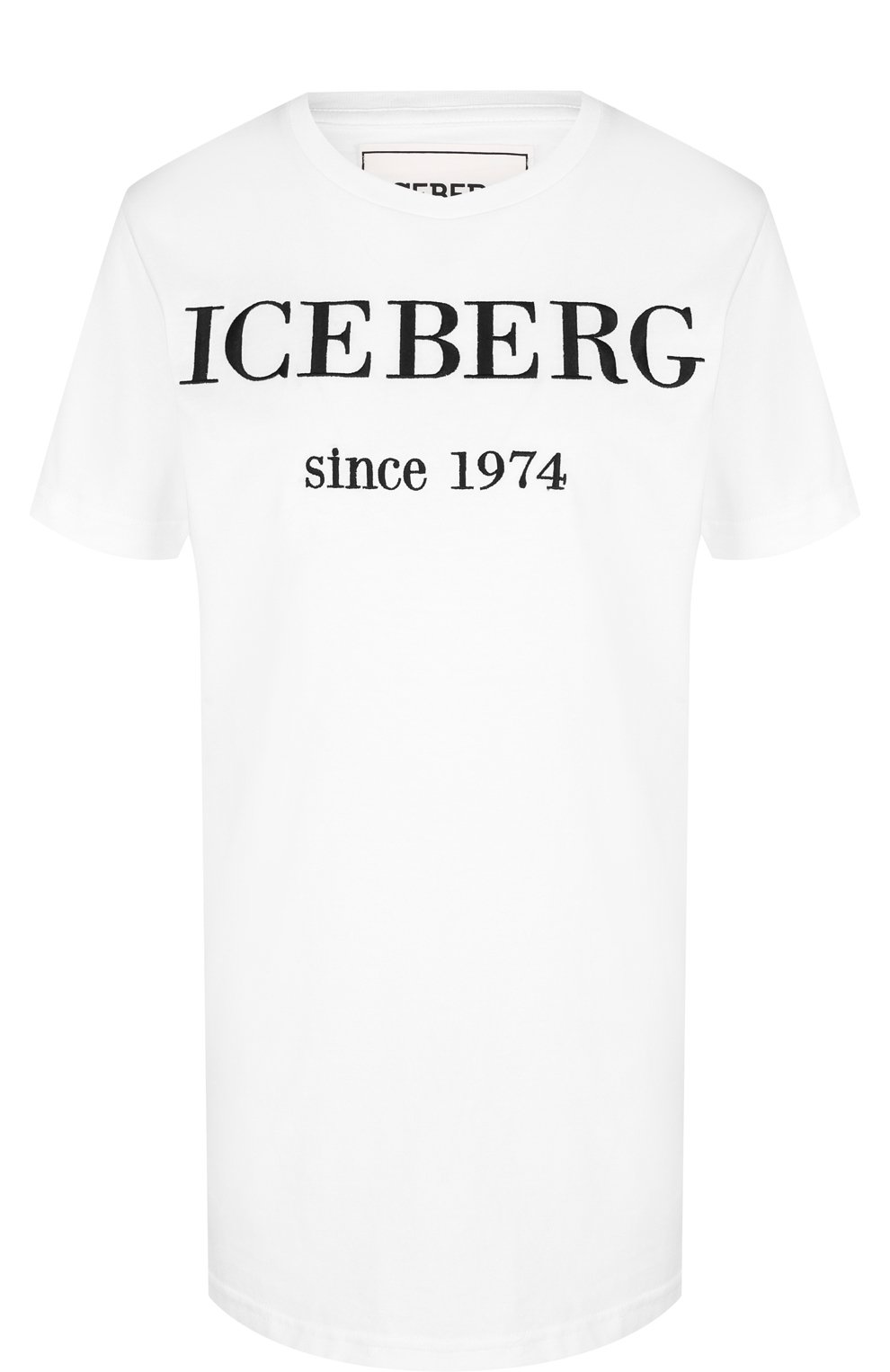 Хлопковая футболка с круглым вырезом и логотипом бренда ICEBERG, арт. 18I I2P0/F09A/6301, фото 1