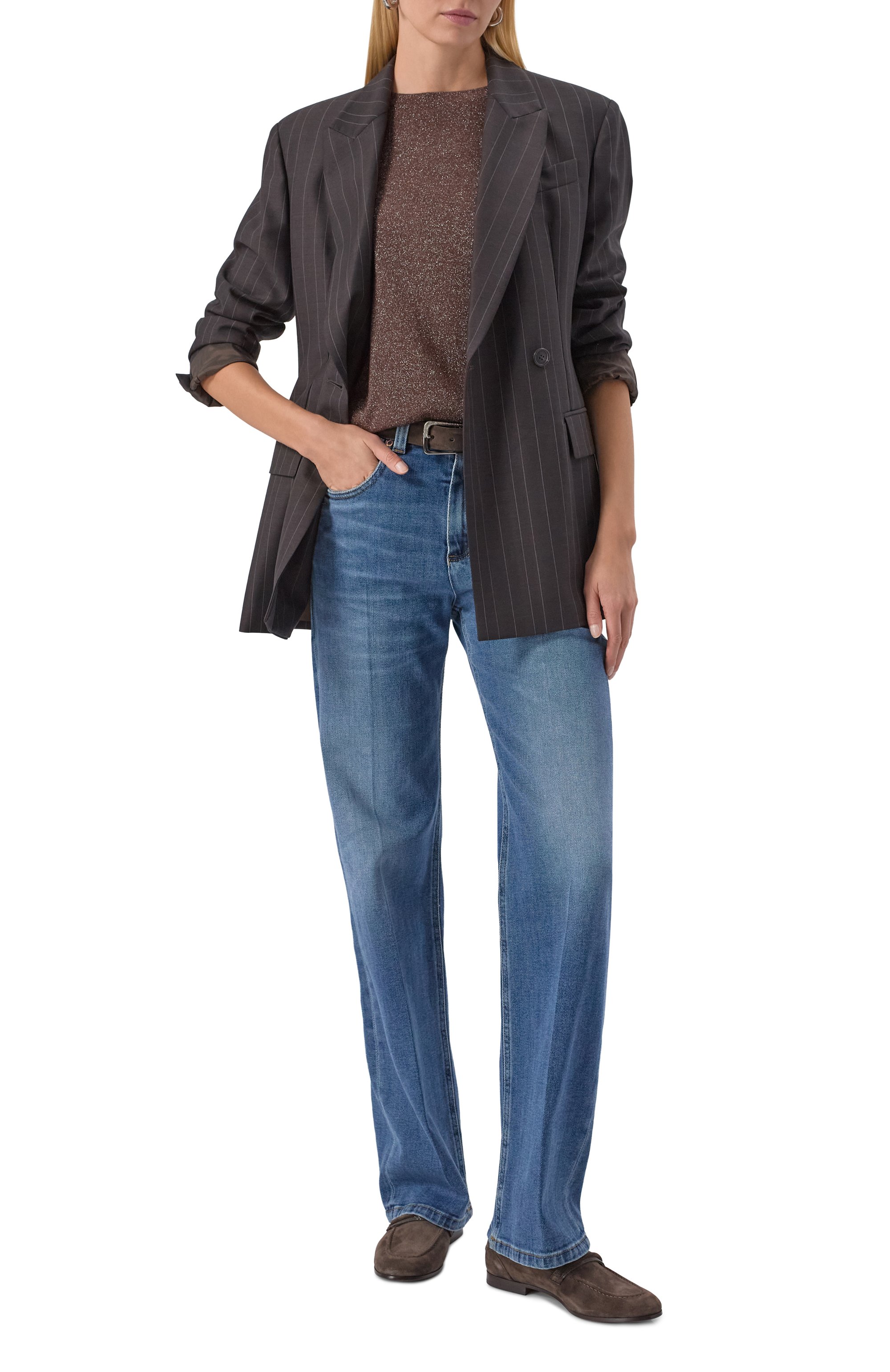 Пуловер из кашемира и шелка BRUNELLO CUCINELLI, арт. M41810000P, фото 2