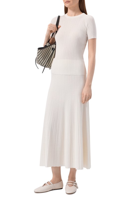 Кожаные балетки Classic Claudia Le Monde Beryl CLM-CAL-ECR Кремовый  CLM-CAL-ECR Фото 3