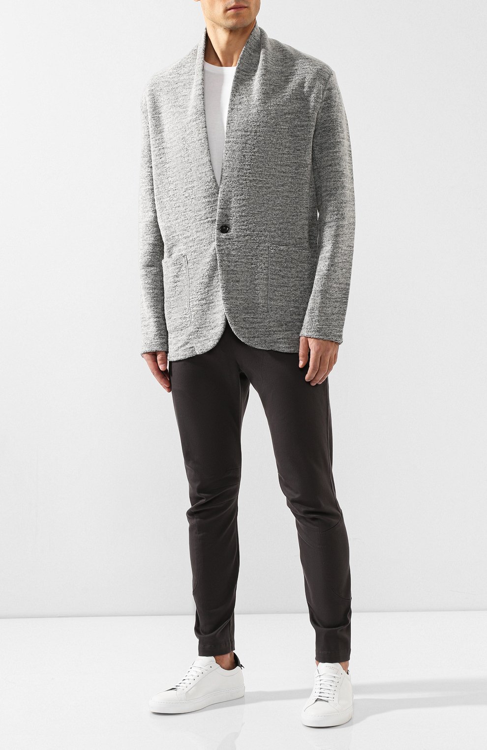 Хлопковые брюки KAZUYUKI KUMAGAI серого цвета по цене 25500 руб., арт. AP93-227, фото 2 Хлопковые брюки KAZUYUKI KUMAGAI, арт. AP93-227, фото 2