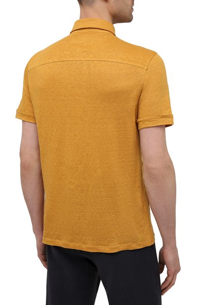 Льняное поло ZEGNA, арт. UU564/723, фото 4