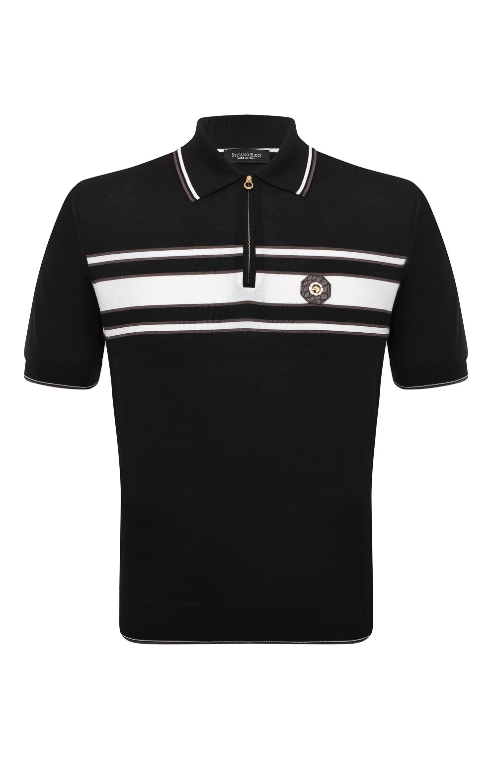 Поло из хлопка и шелка STEFANO RICCI, арт. K616321AZ2/F23234, фото 1