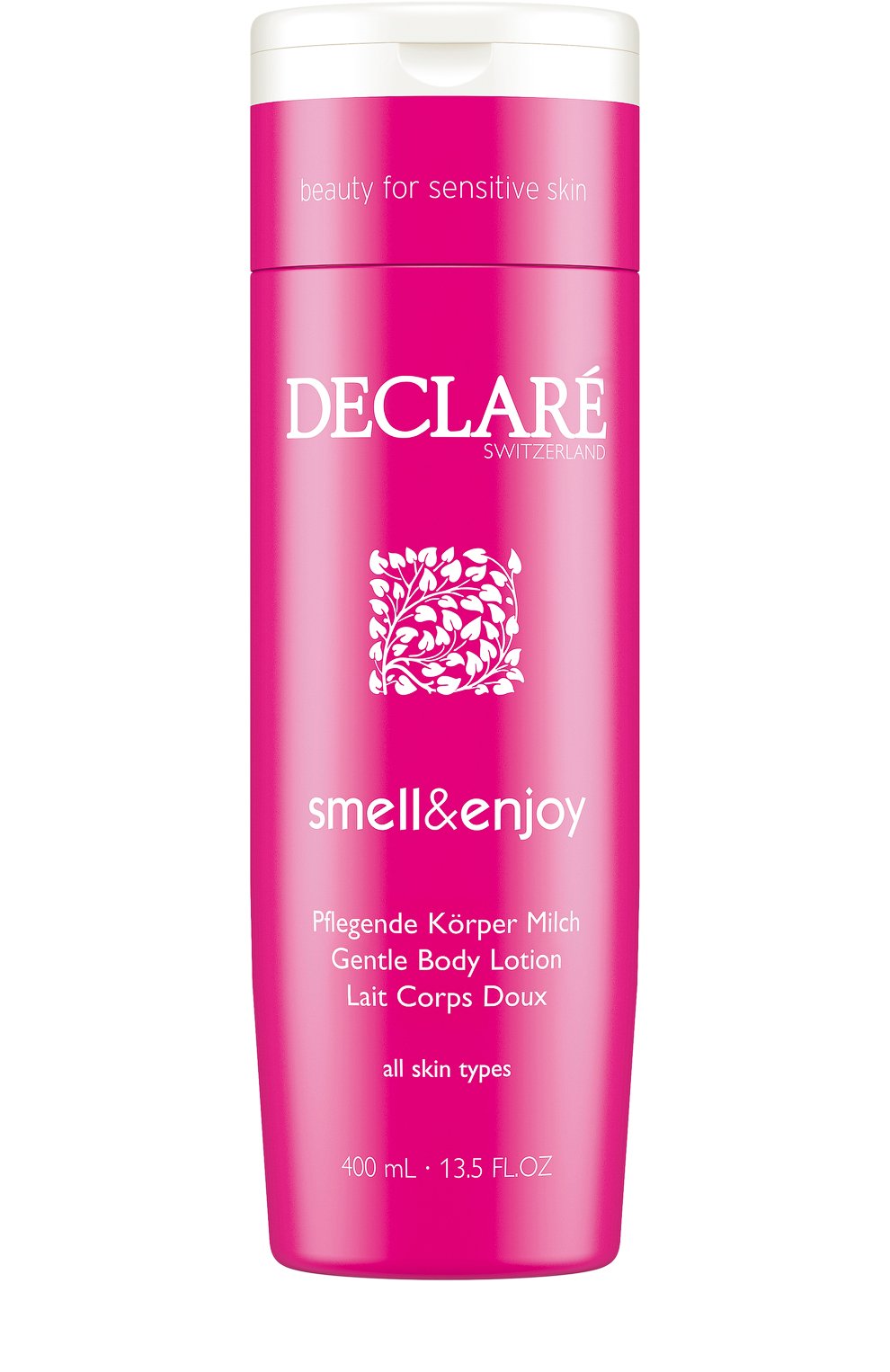 Деликатный лосьон для тела smell&enjoy (400ml) DECLARE бесцветного цвета по цене 2780 руб., арт. 609, фото 1 Деликатный лосьон для тела smell&enjoy (400ml) DECLARE, арт. 609, фото 1