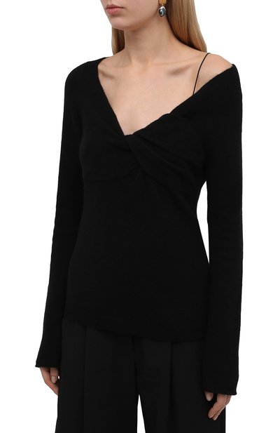 Пуловер HELMUT LANG черного цвета по цене 31950 руб., арт. L06HW705, фото 3 Пуловер HELMUT LANG, арт. L06HW705, фото 3