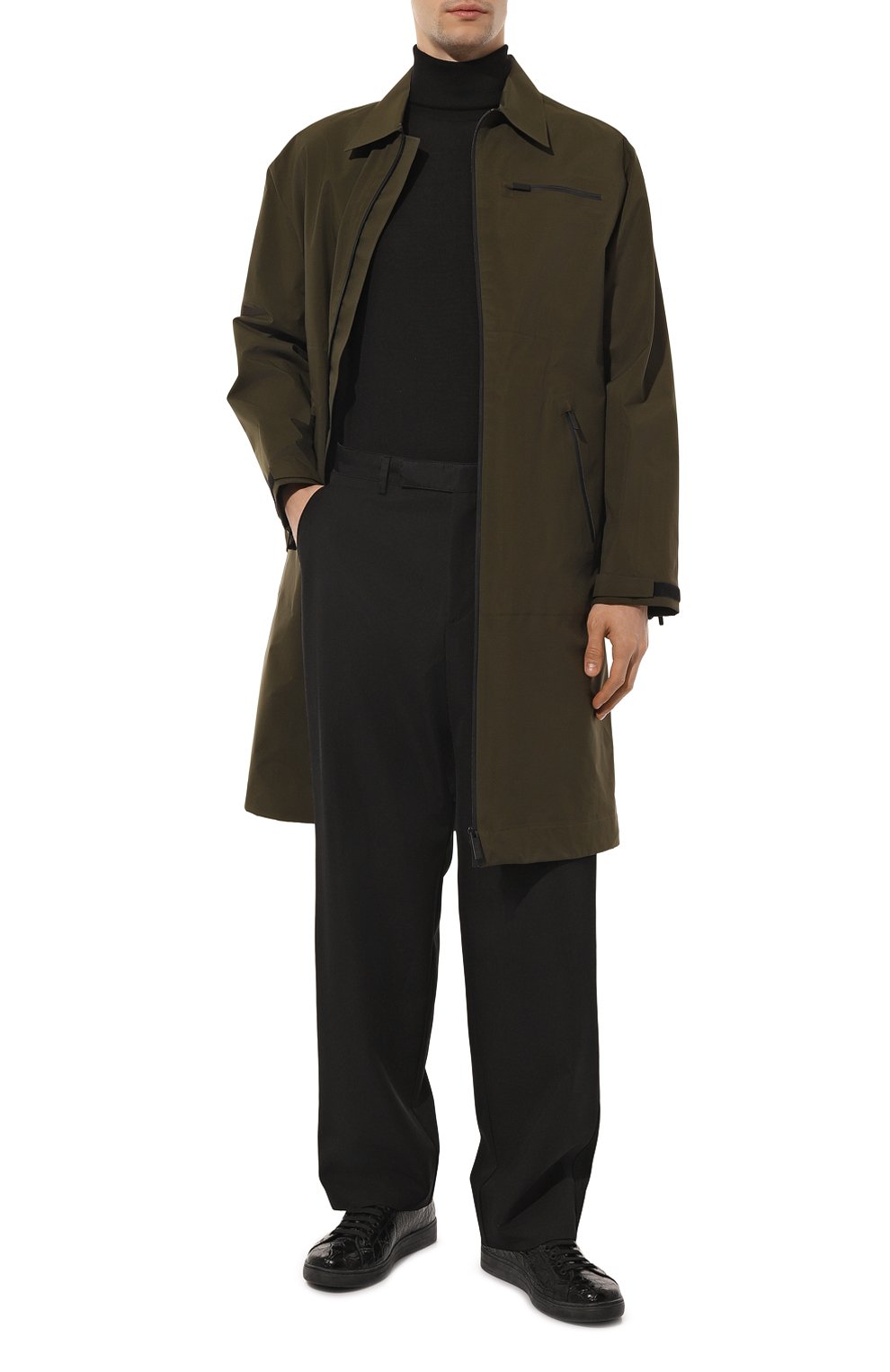 Кеды из кожи каймана PRADA, арт. 4E3370-XNL-F0002, фото 2