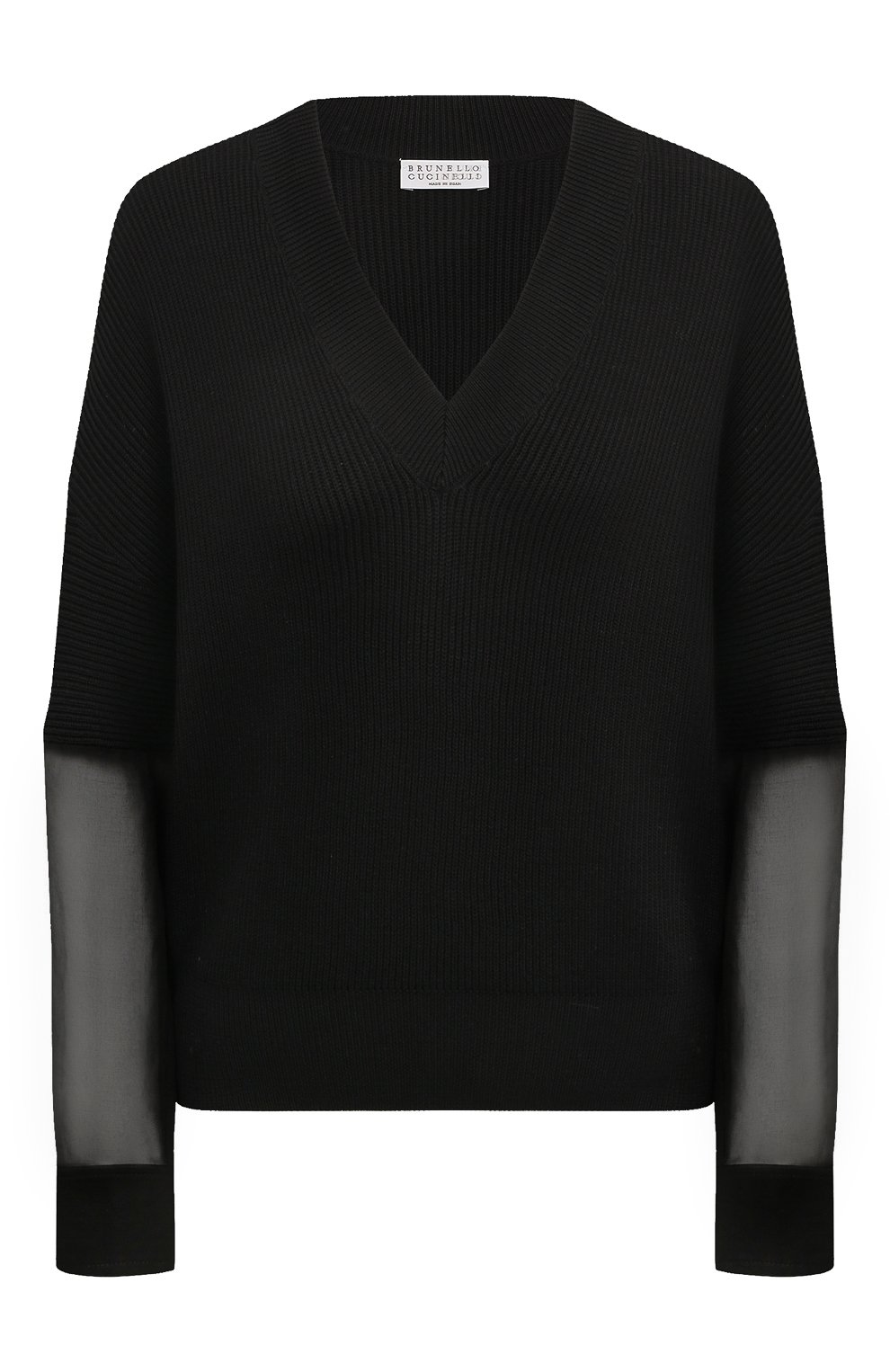 Хлопковый п уловер BRUNELLO CUCINELLI, арт. M1919B1338, фото 1