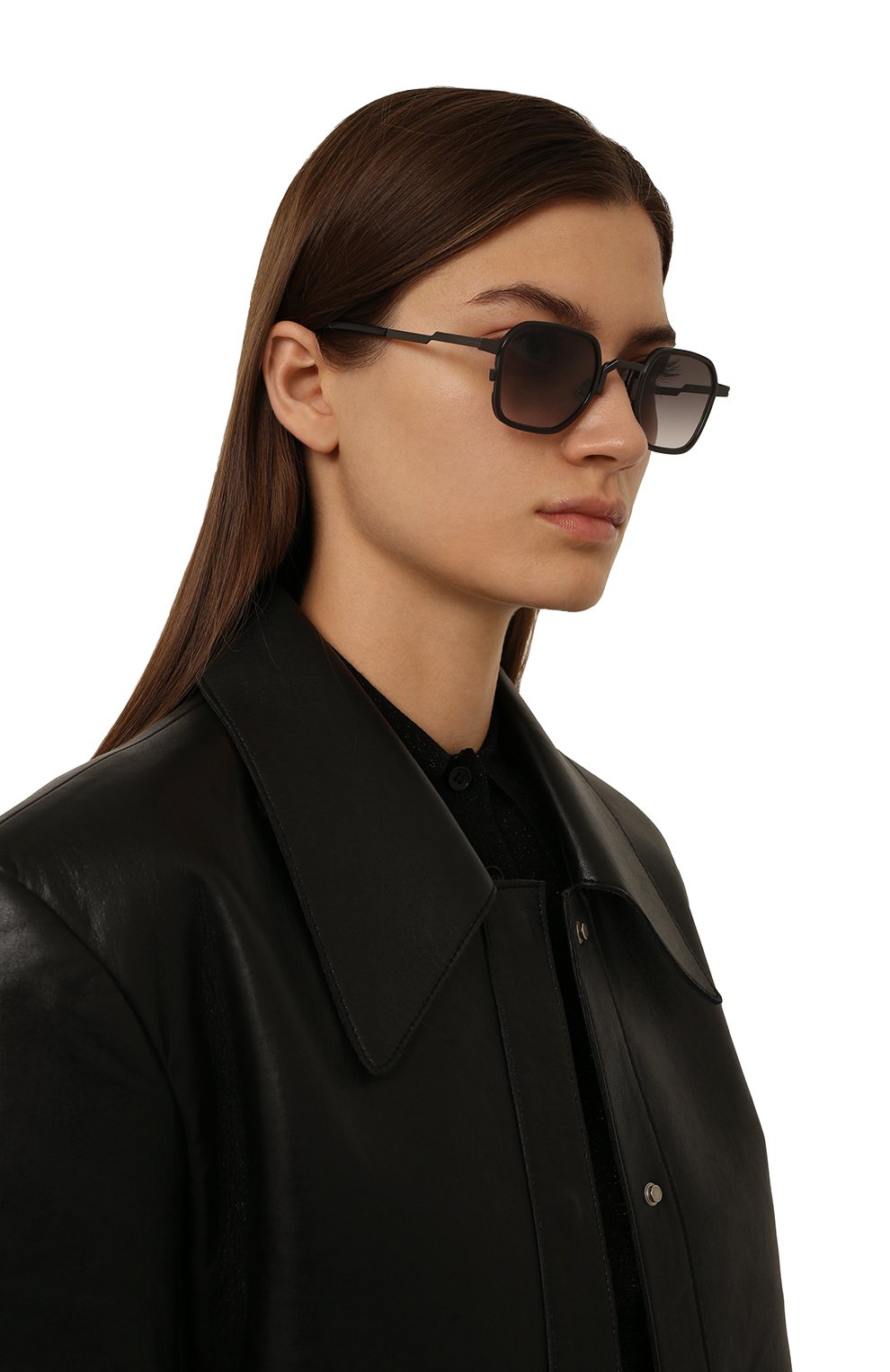 Солнцезащитные очки MOVITRA черного цвета по цене 78550 руб., арт. RICHARD GUNMET.BL.GR., фото 2 Солнцезащитные очки MOVITRA, арт. RICHARD GUNMET.BL.GR., фото 2