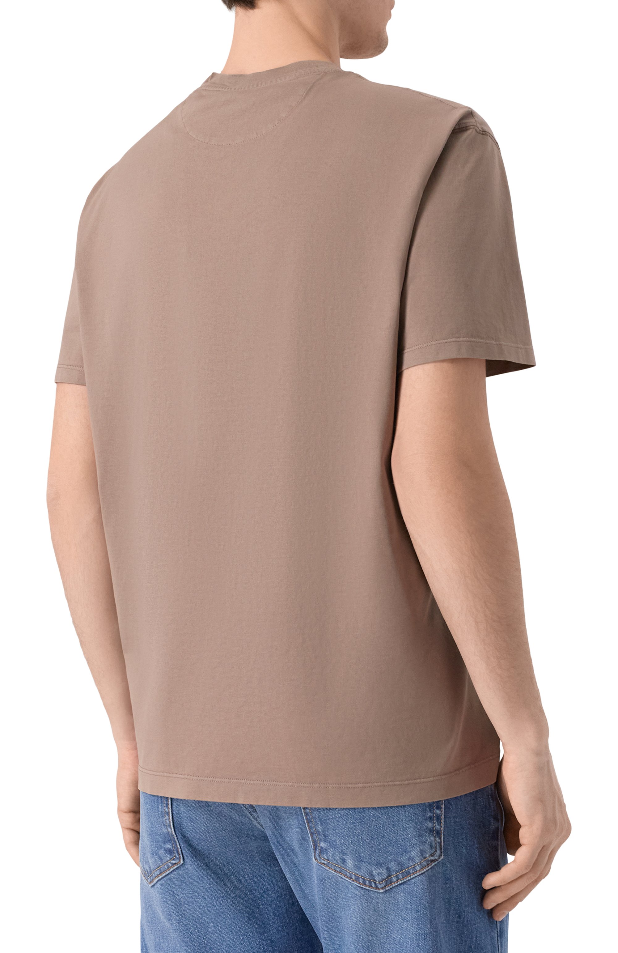 Хлопковая футболка PAUL&SHARK темно-бежевого цвета по цене 19950 руб., арт. 25411006, фото 4 Хлопковая футболка PAUL&SHARK, арт. 25411006, фото 4