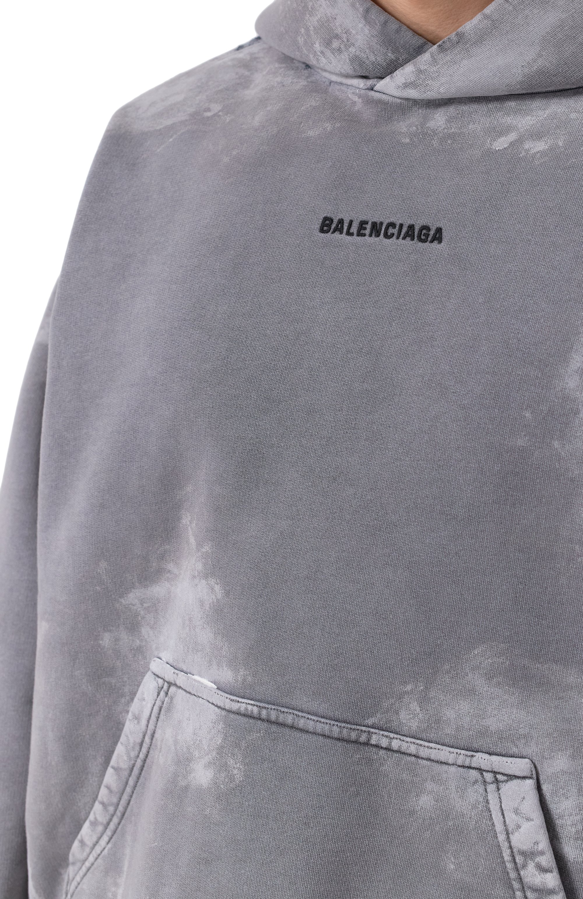 Хлопковое худи BALENCIAGA, арт. 767877/TRVI9, фото 5