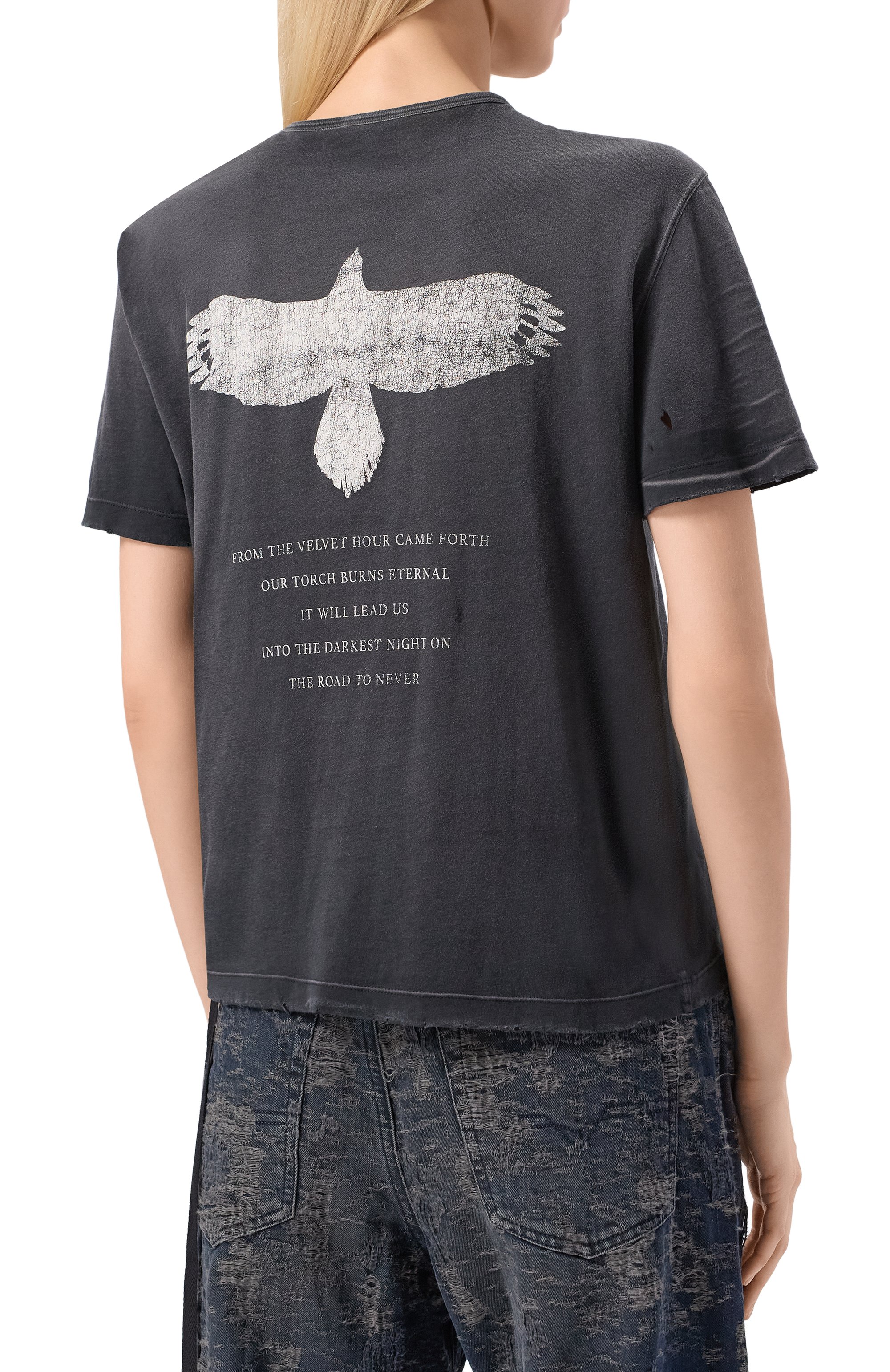 Хлопковая футболка ANN DEMEULEMEESTER, арт. B0013500/FA638, фото 4