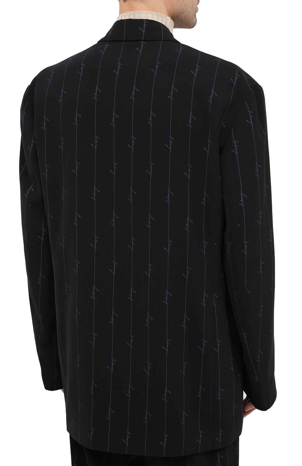 Однобортный пиджак BALENCIAGA черного цвета по цене 244000 руб., арт. 629328/TILT7, фото 5 Однобортный пиджак BALENCIAGA, арт. 629328/TILT7, фото 5