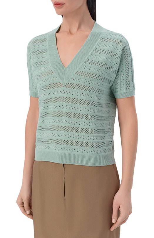 Хлопковый пуловер MVST M26.CSW.K433/GIZA Зелёный  M26.CSW.K433/GIZA Фото 3