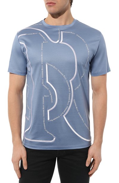 Хлопковая футболка STEFANO RICCI, арт. MNH3102200/TE0001, фото 3