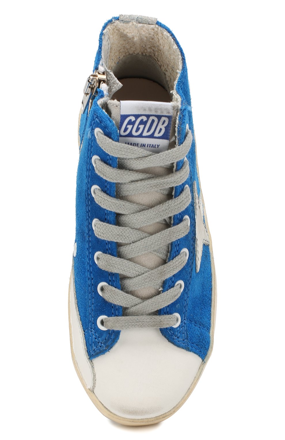 Высокие кеды из замши superstar GOLDEN GOOSE DELUXE BRAND, арт. G35KS002.A24, фото 4