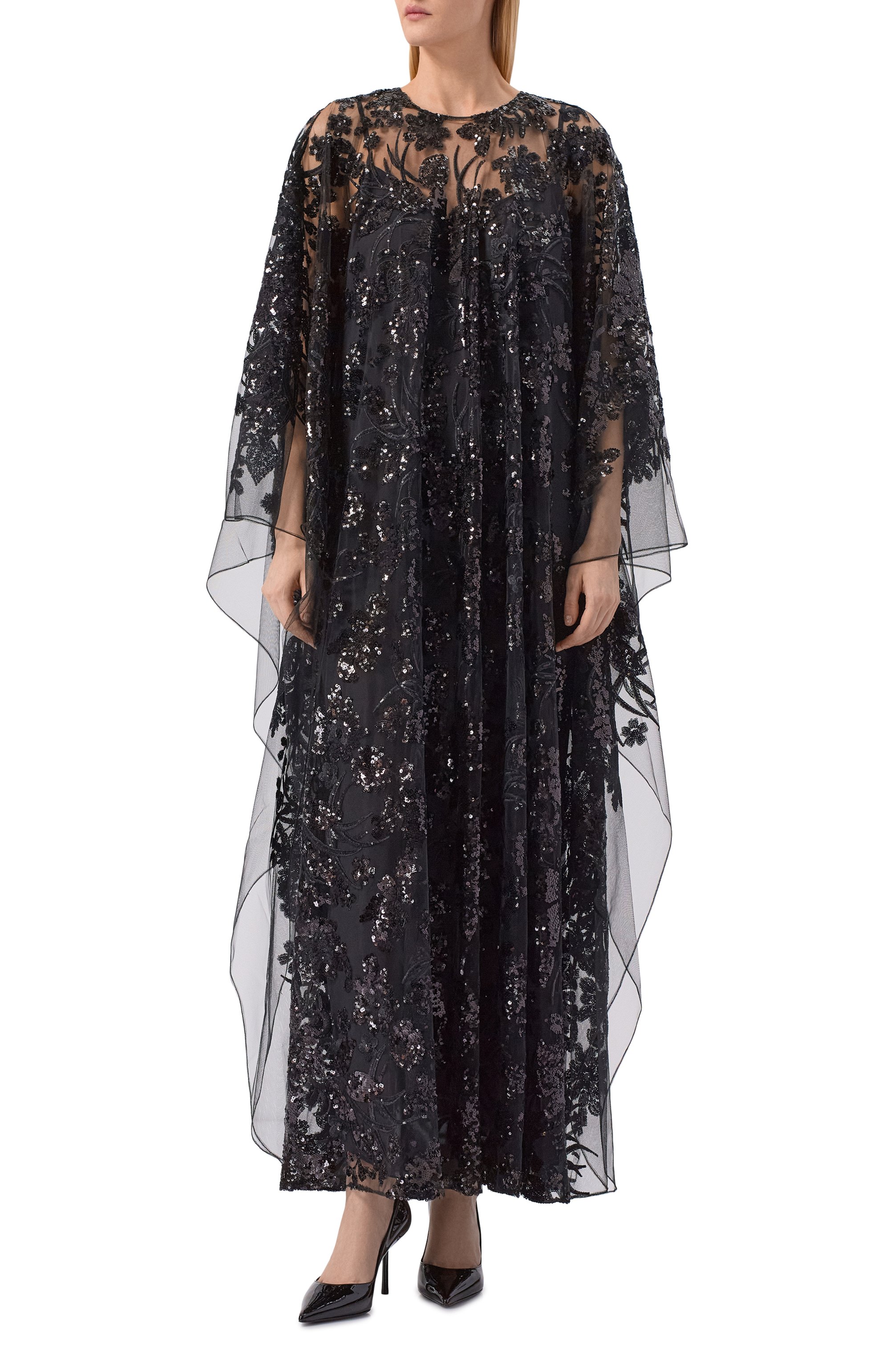 Платье с отделкой пайетками ZUHAIR MURAD, арт. RKA26049/TUEM016, фото 2