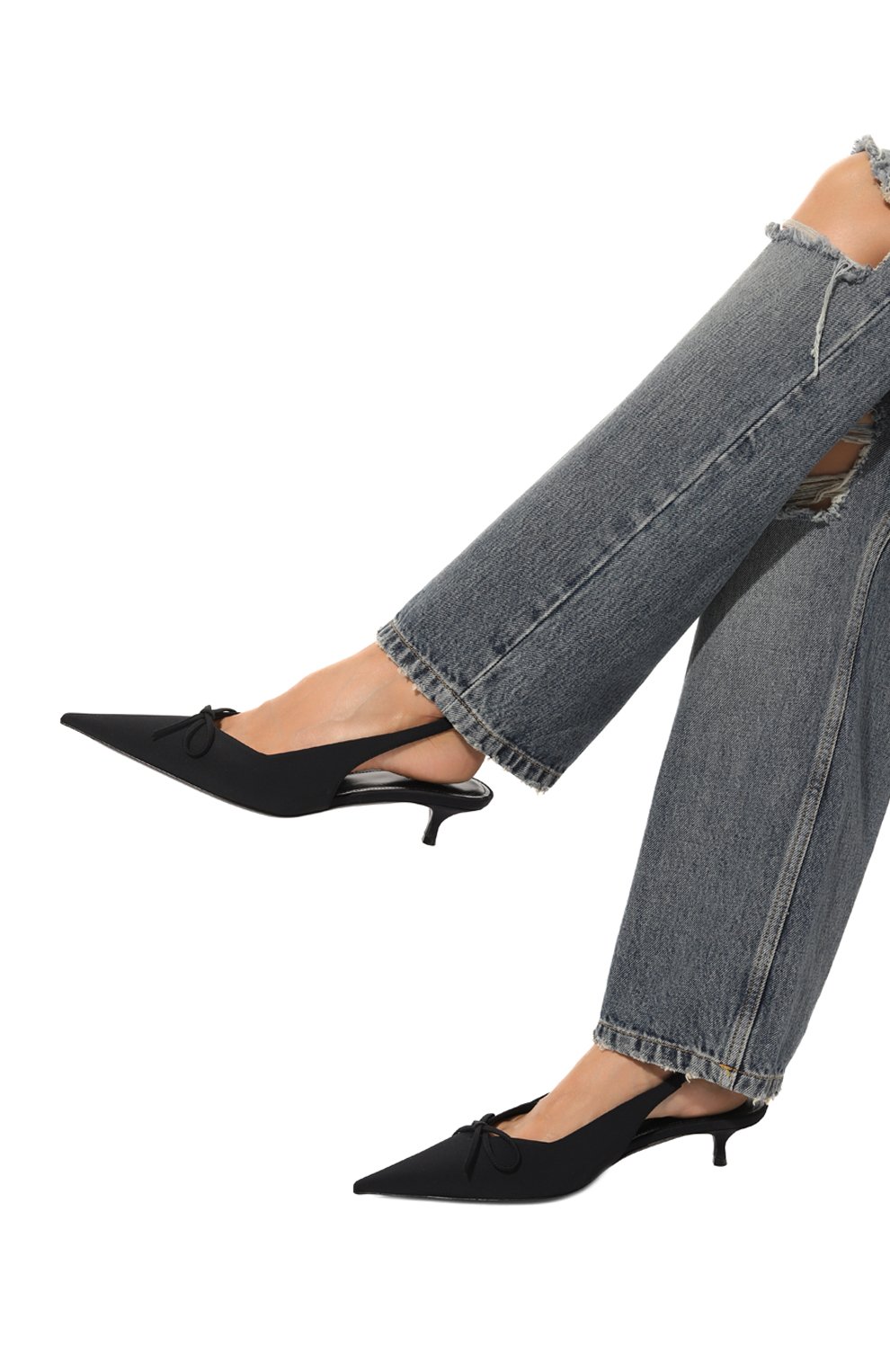 Текстильные туфли knife bow 40 BALENCIAGA, арт. 782551/W2ES0, фото 3