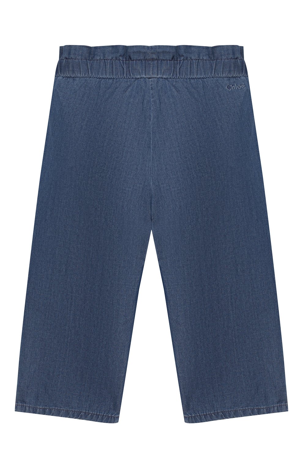 Брюки CHLOÉ голубого цвета по цене 9300 руб., арт. C04157, фото 2 Брюки CHLOÉ, арт. C04157, фото 2