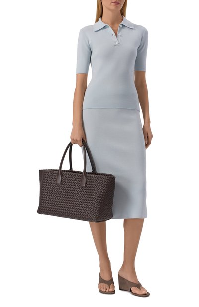 Сумка-тоут cabat medium BOTTEGA VENETA коричневого цвета по цене 998000 руб., арт. 608810/V10W1, фото 3 Сумка-тоут cabat medium BOTTEGA VENETA, арт. 608810/V10W1, фото 3